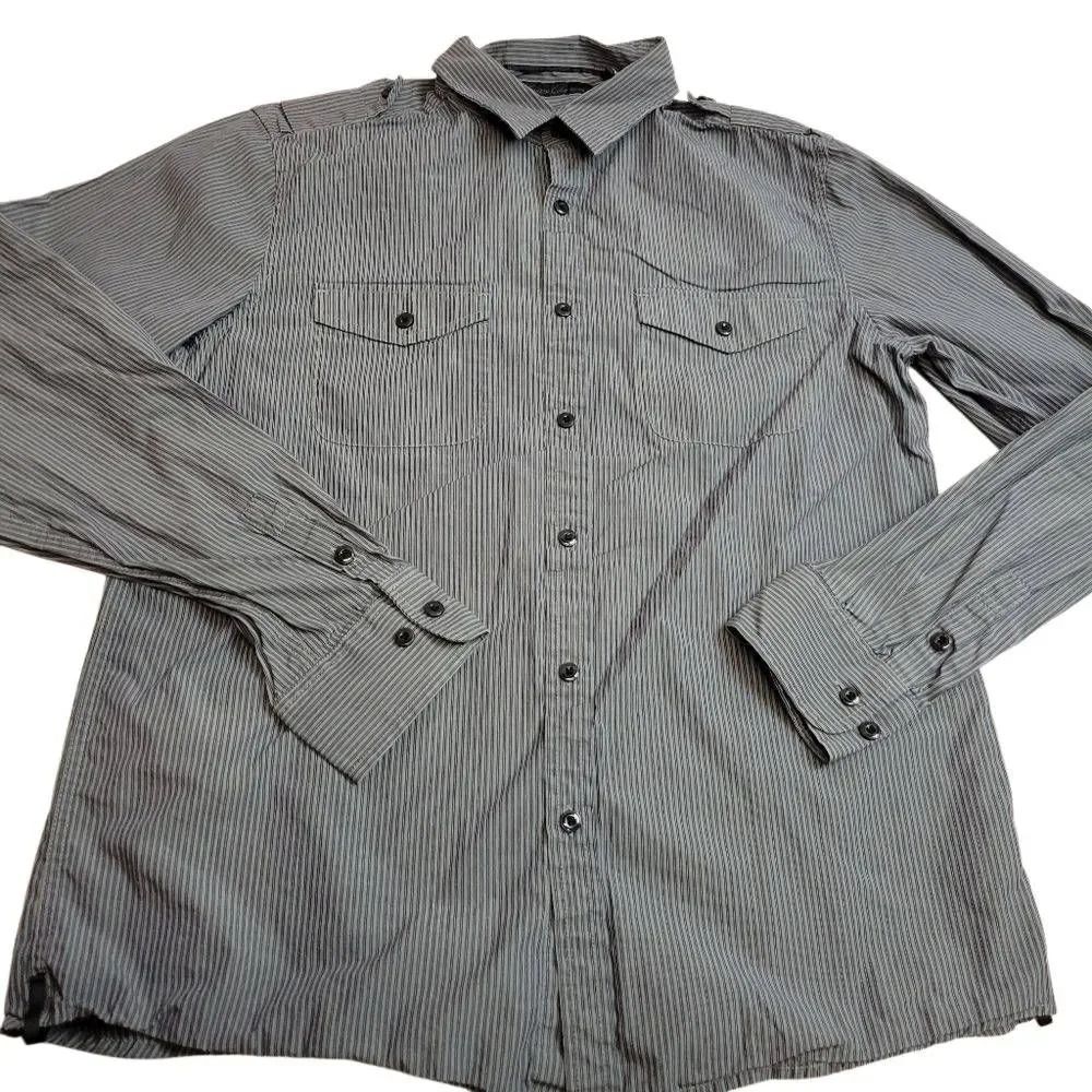 Kenneth Cole New York stripped shirt M